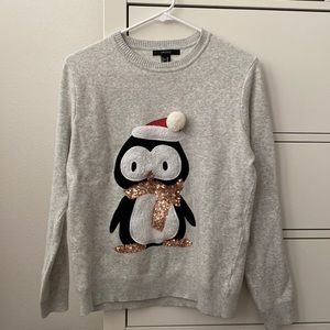 Forever 21 penguin ugly Christmas crewneck sweater